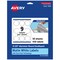 Avery TrueBlock Matte White Paper Labels, 2-1/2" diameter Round Scalloped
